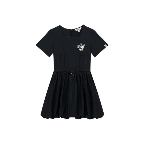 B.Duck Короткий рукав Платье Женское Черное