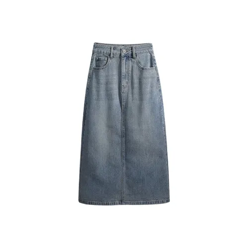 Cypress House Denim Long Skirt Women's Light Blue Cypress House Деним Длинный Юбка Женская Светло-Синий