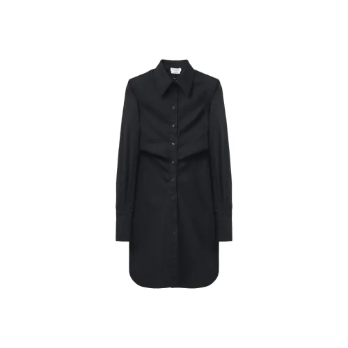 Alexander McQueen Black Женские Длинные Рукава Платья