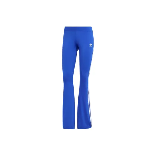 Adidas Originals Flared Leggings Вязаные Спортивные Штаны Женские Blue