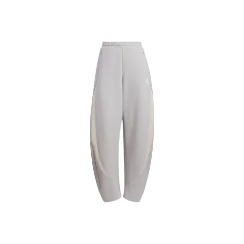 Adidas Вязаные Тренировочные Штаны Женские Светло-Серые