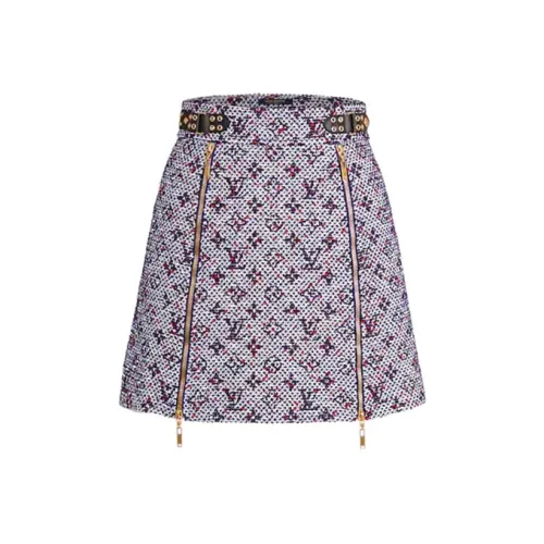 LOUIS VUITTON Повседневные короткие юбки Женские Фиолетовый