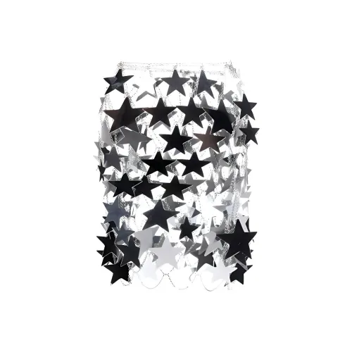 Paco Rabanne Серебряные Женские Повседневные Короткие Юбки