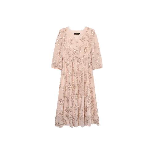 LOUISY AO Короткий рукав Платье Женское Розовое