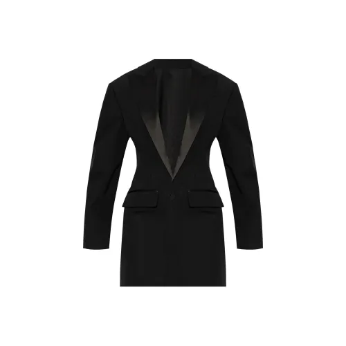 DSQUARED 2 SS24 Длинное платье с длинными рукавами женское черное