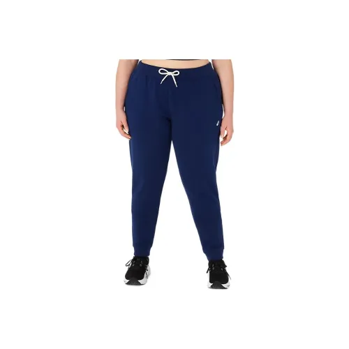 ASICS SUNDAY SANA Флис Jogger Вязаные Тренировочные Штаны Женские Морской Синий