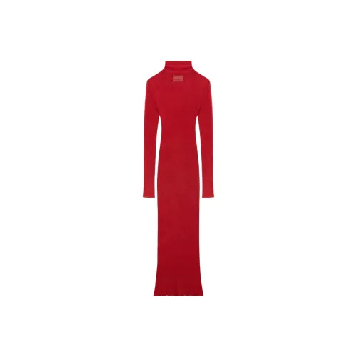 ISABEL MARANT Red Женские Длинные Рукава Платья