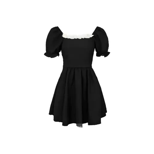 PAIN OR PLEASURE Короткий рукав Платье Женское Черное