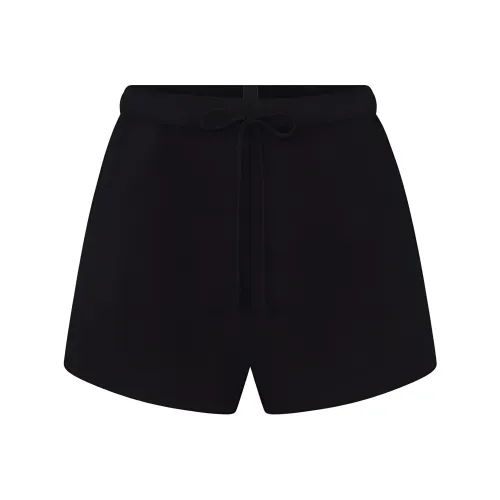 SKIMS Cotton Fleece CLASSIC SHORT Повседневные шорты Женские Onyx Оникс