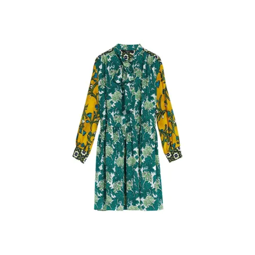 WEEKEND MaxMara Бирюзовый Женские Длинные Платья с Рукавами