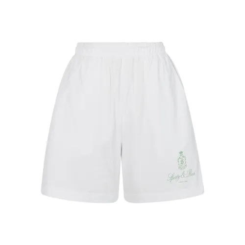 SPORTY & RICH Белые Женские Повседневные Шорты