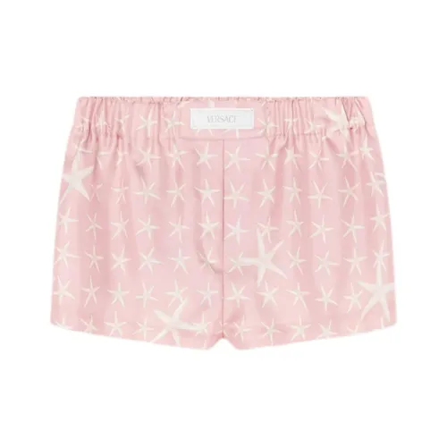 VERSACE LA Vacanza Праздника Коллекция SS24 Повседневные шорты Женские Белые