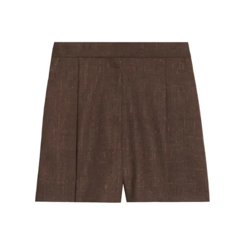 Sandro Повседневные шорты Женские Кофейного цвета
