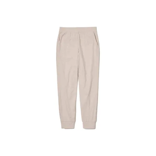 UNIQLO Вязаные спортивные брюки женские цвет овсяный бежевый