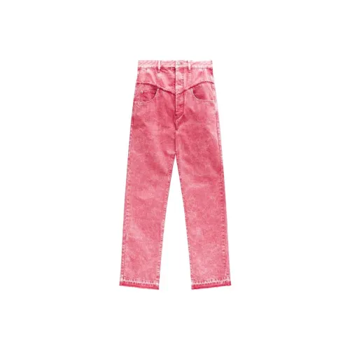 ISABEL MARANT Розовые Женские Джинсы