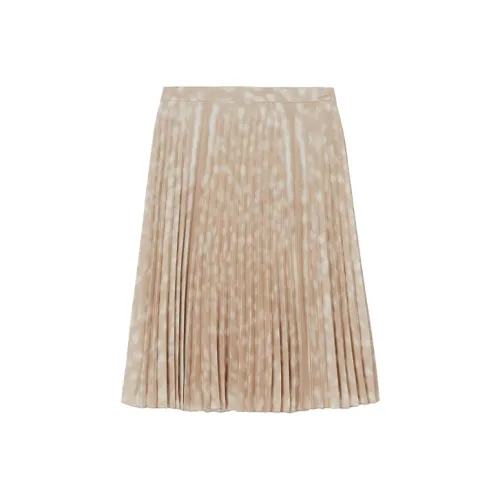 Burberry Повседневный Длинный Юбка Женские Желтые