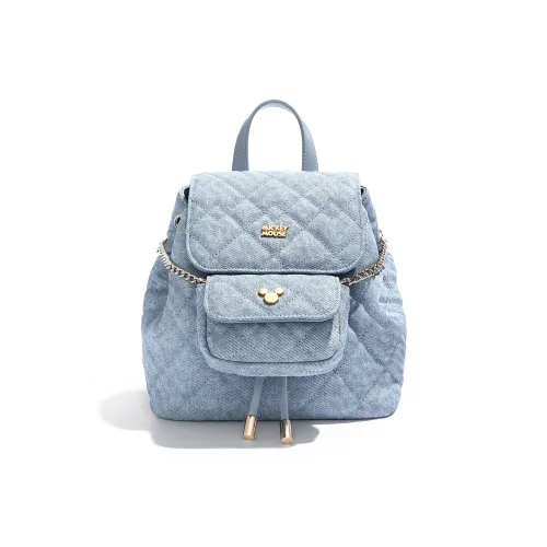 Disney Mickey Series ПУ (полиуретан) текстильная смесь рюкзак женский черный белый джинсовый синий