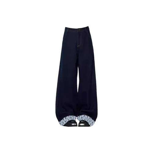 HUINIAN Джинсы Женские Темно-синий