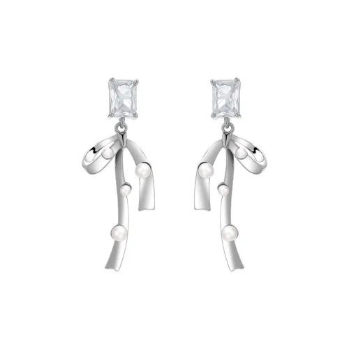 Серьги с камнями "Кончик пальца" из меди женские