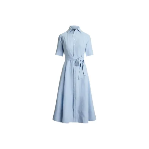 Polo Ralph Lauren Короткий рукав Платье Женское Синий