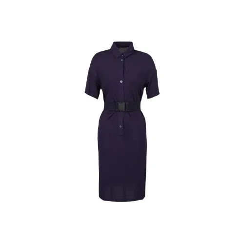 ARMANI EXCHANGE SS24 Короткое платье с короткими рукавами женское темно-синий