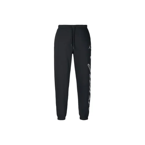 Jordan Brooklyn Fleece Черный/Парусный Белый Женские Вязаные Тренировочные Штаны