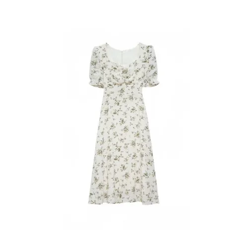 ETSE Короткий рукав Платье Женское Yuefeng Poplar Willow