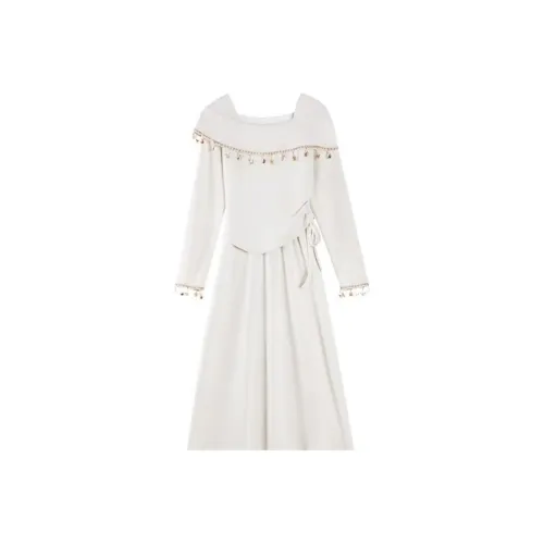 KEAB Длинное платье с длинными рукавами женское