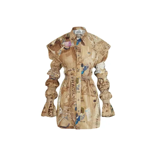 Vivienne Westwood Umbra Женские Длинные Платья с Рукавами