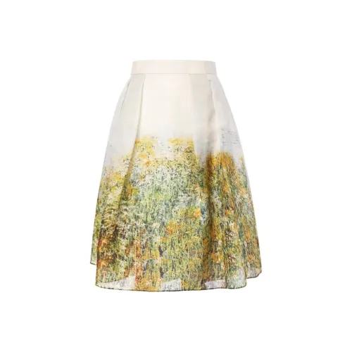 OBBLIGATO Длинное платье с длинными рукавами женское зеленое