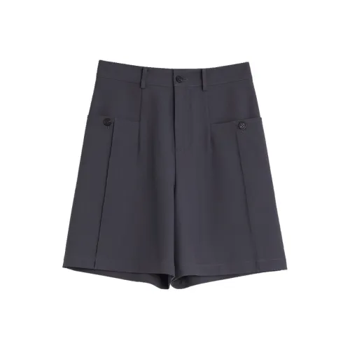 ELLE Летние Повседневные Шорты Женские Серые