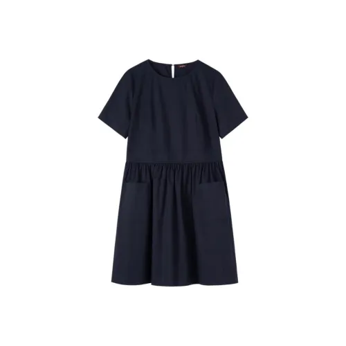 hacikis Короткий рукав Платье Женское Colin Темно-синий