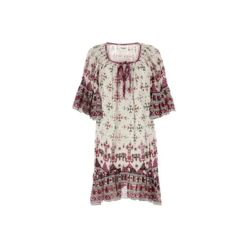 ISABEL MARANT Red Женские Короткие Платья с Рукавами