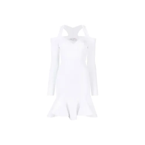 Alexander McQueen SS23 Длинное платье с длинными рукавами женское