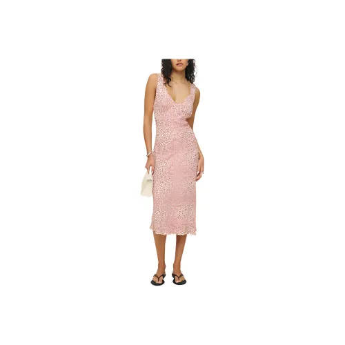 Reformation Beauden Платье Slip Платье Женское Вишнево-красное