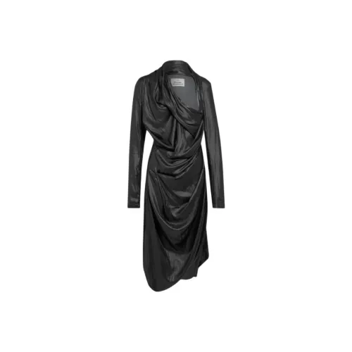 Vivienne Westwood Black Женские Длинные Рукава Платья
