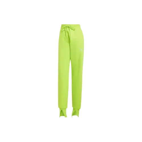 Adidas FW24 Вязаные тренировочные штаны женские неоновый зеленый