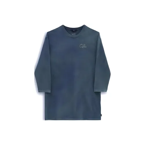 Vans Длинный рукав Платье Женское Синий