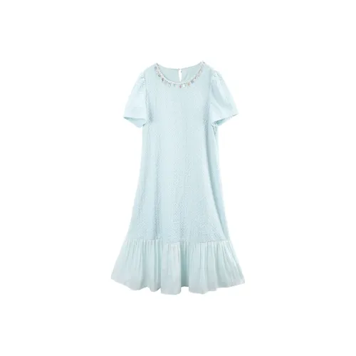 A paradise for awakening Короткий рукав Платье Женское