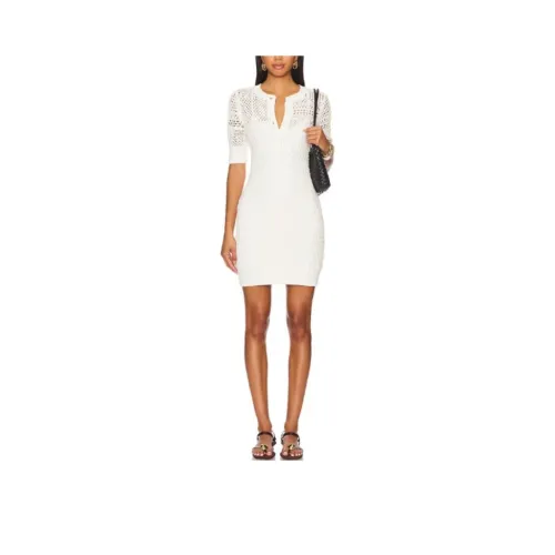 A.L.C. Короткое платье с короткими рукавами женское белое