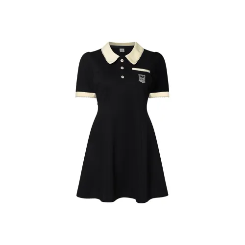 XIESHIXX Короткий рукав Платье Женское