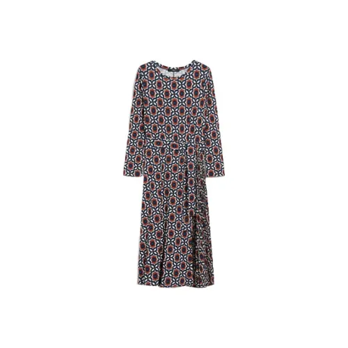 WEEKEND MaxMara Морской синий Женские Длинные Платья с Рукавами