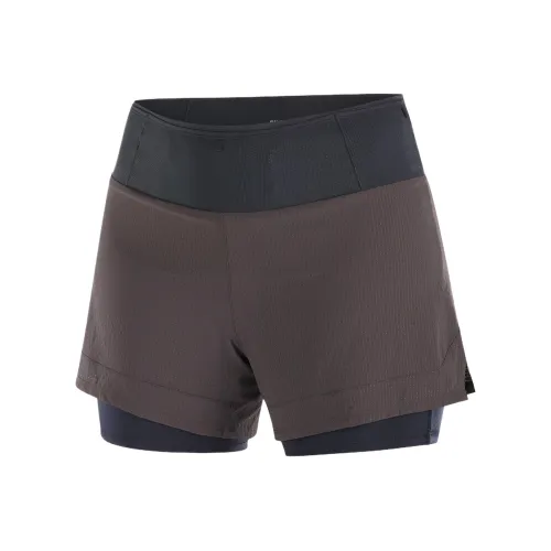 SALOMON Повседневные шорты Женские Кофейного зерна