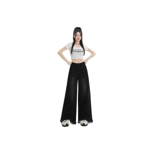 LIGEMAN Джинсы Женские Черные Серые