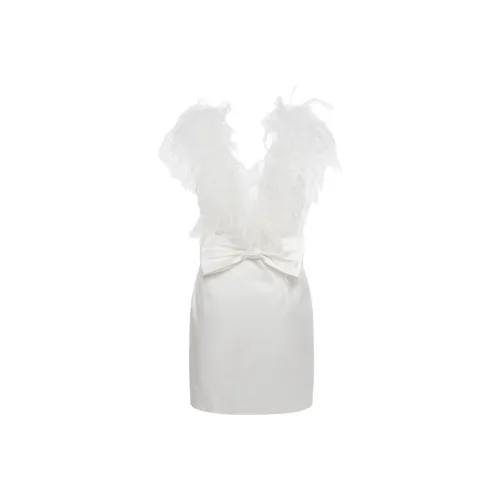 Alessandra Rich PF24 Без рукавов Платье Женское Айвори