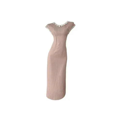 CANTALOVE Короткий рукав Платье Женское Розовое