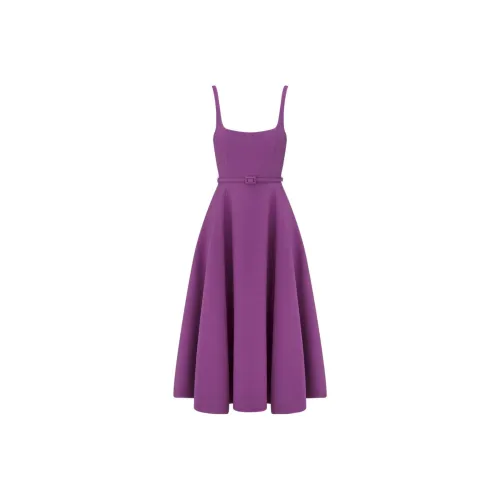 DIOR SS24 Slip Платье Женское Фиолетовое