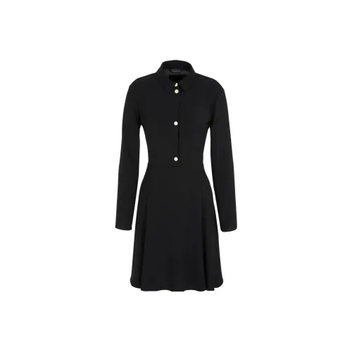 ARMANI EXCHANGEAE Длинное платье с длинными рукавами женское черное