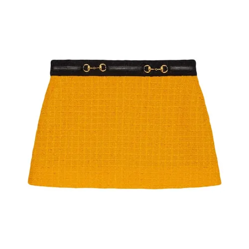 GUCCI SS20 Повседневные короткие юбки Женские Желтые