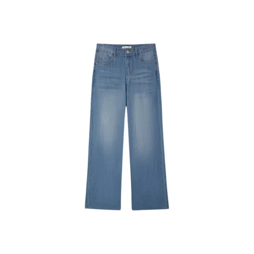 EICHITOO Джинсы Женские Деним Синий